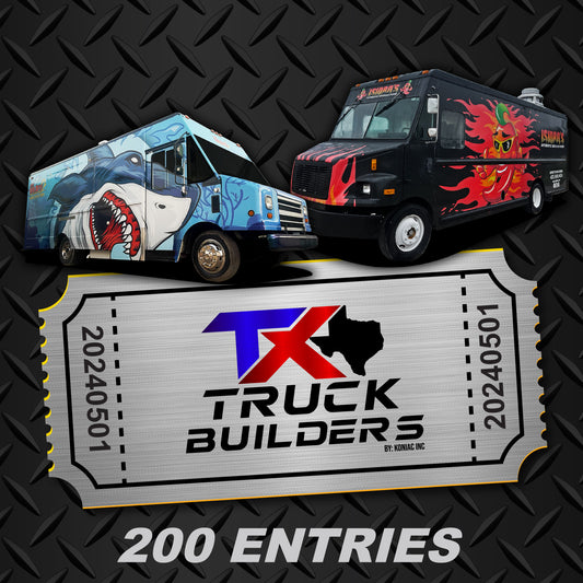 $20 = 200 ENTRIES FOR A FOOD TRUCK GIVEAWAY